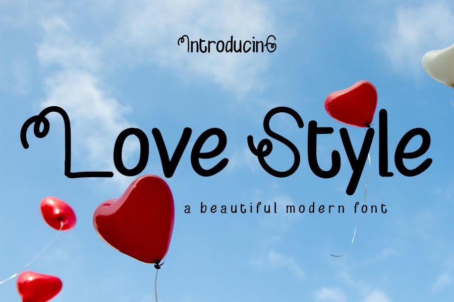 Love Style Font