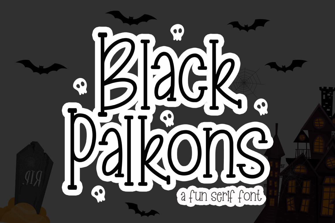 Black Palkons Font