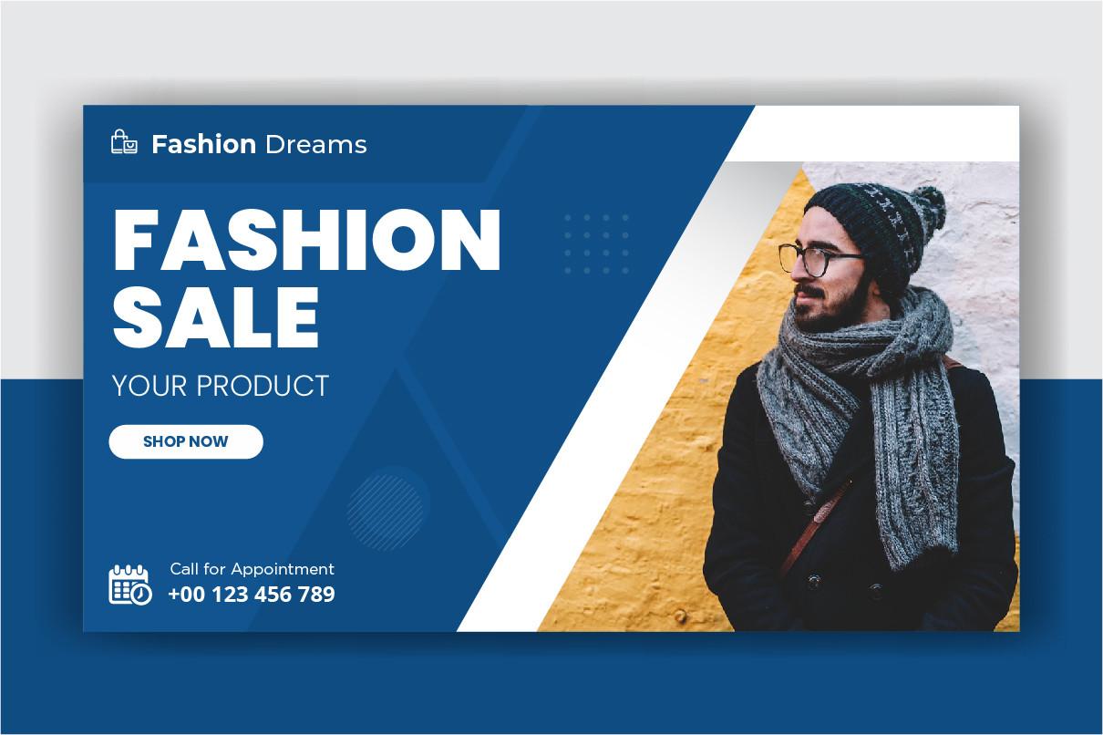 Fashion Sale Web Banner Design Template
