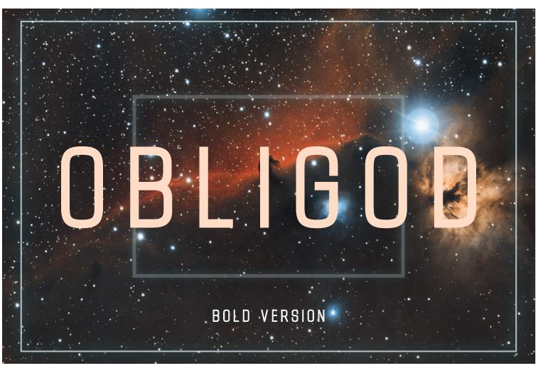 Obligod Bold Font
