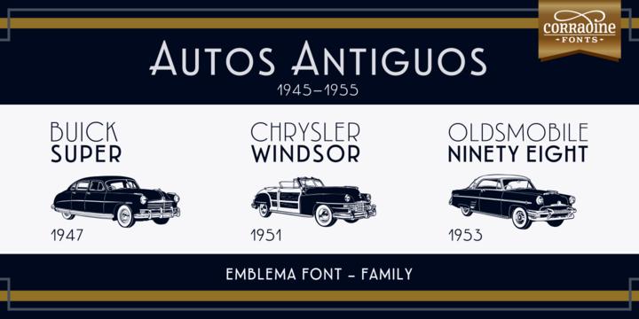Emblema Family Font