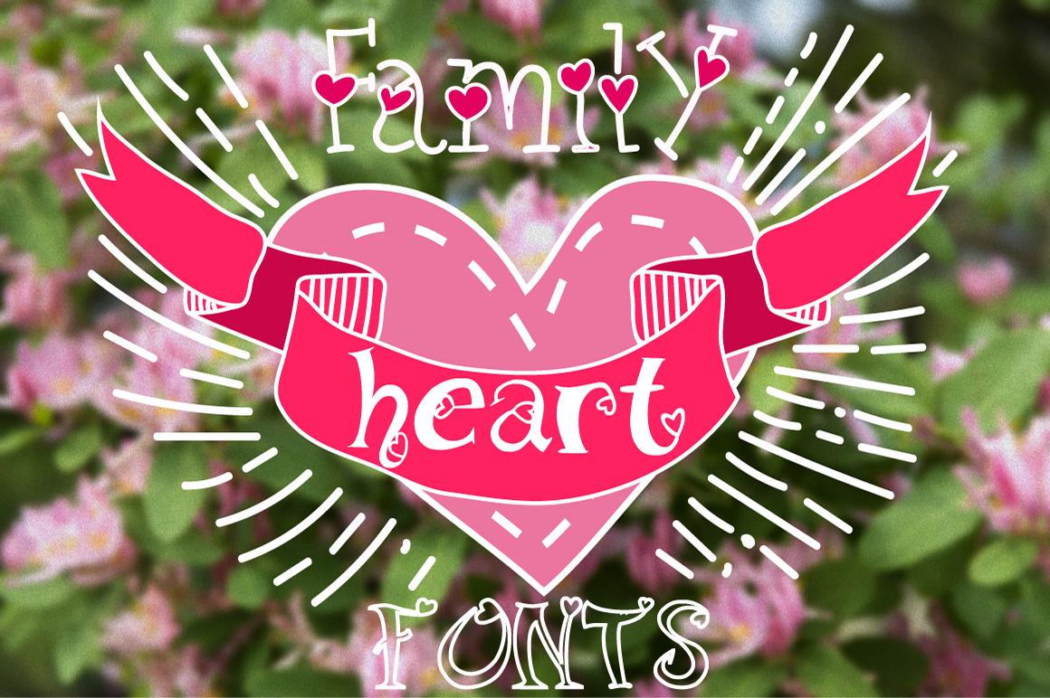 Family Heart Font