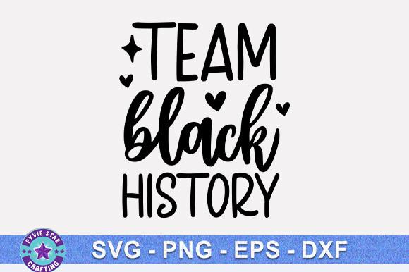 Team Black History SVG