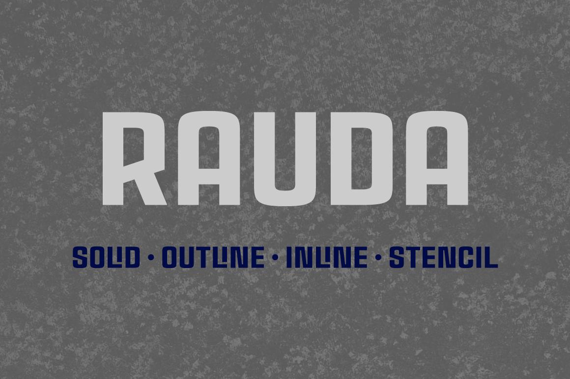 Rauda Family Font