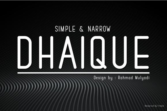 Dhaique Font