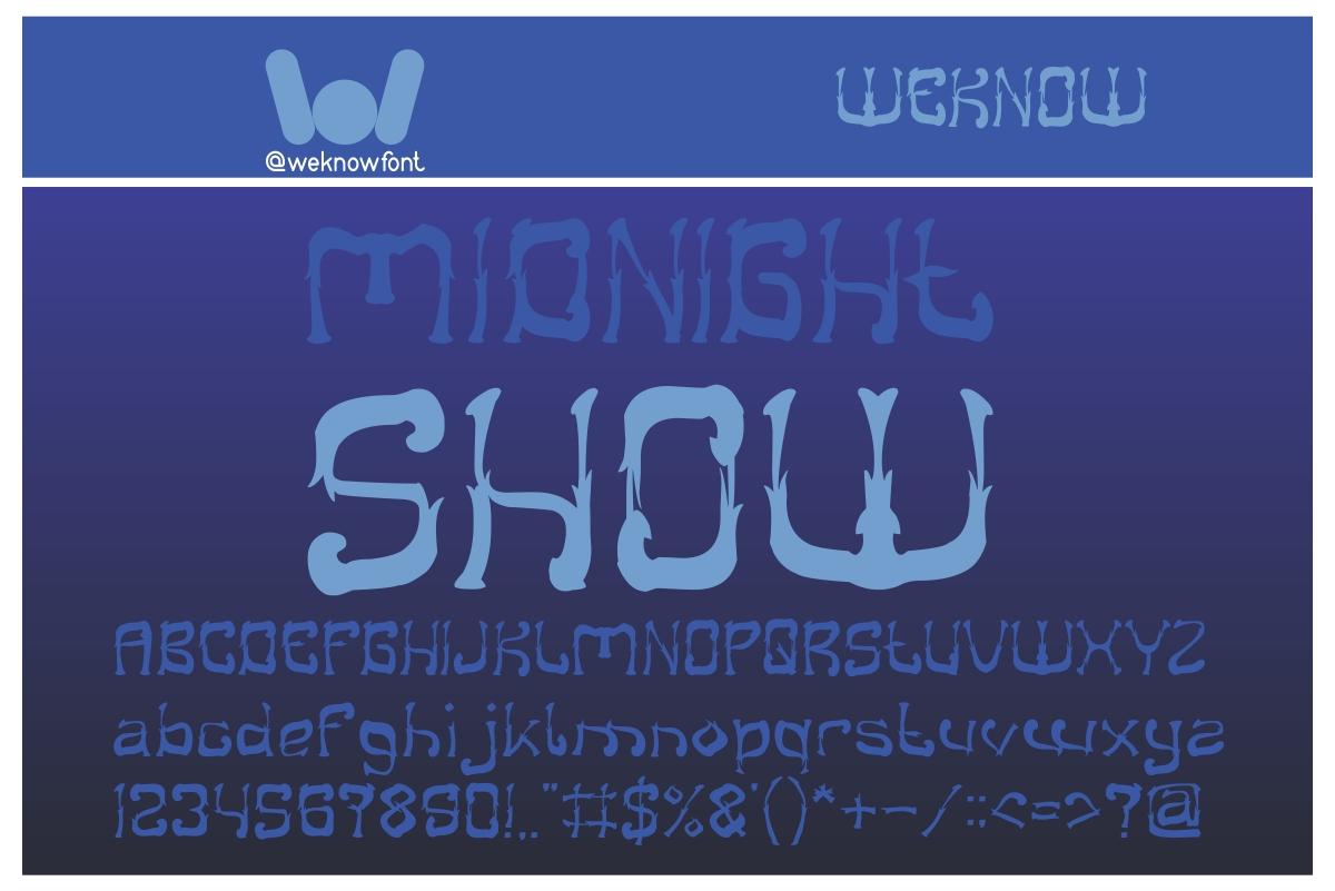 Midnight Show Font