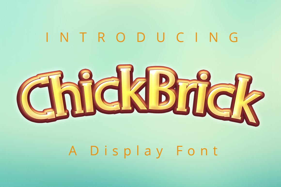 Chick Brick Font