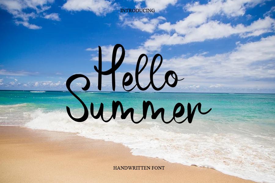 Hello Summer Font