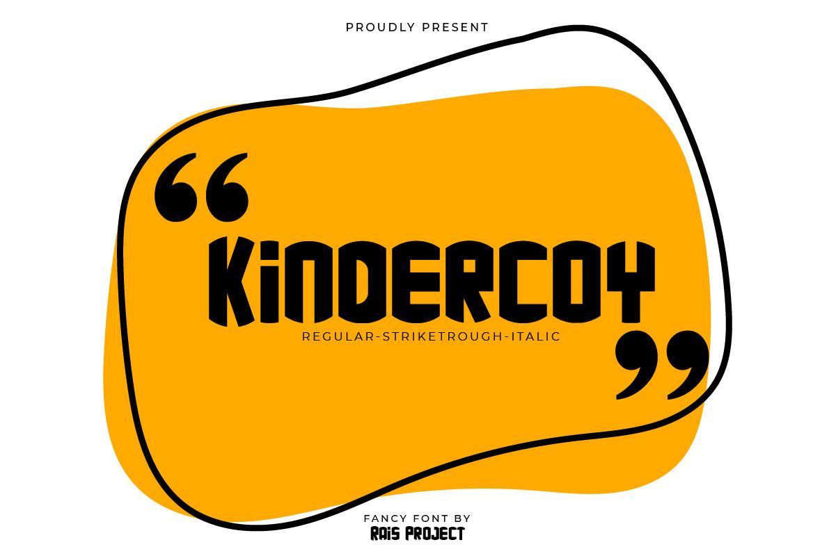 Kindercoy Font