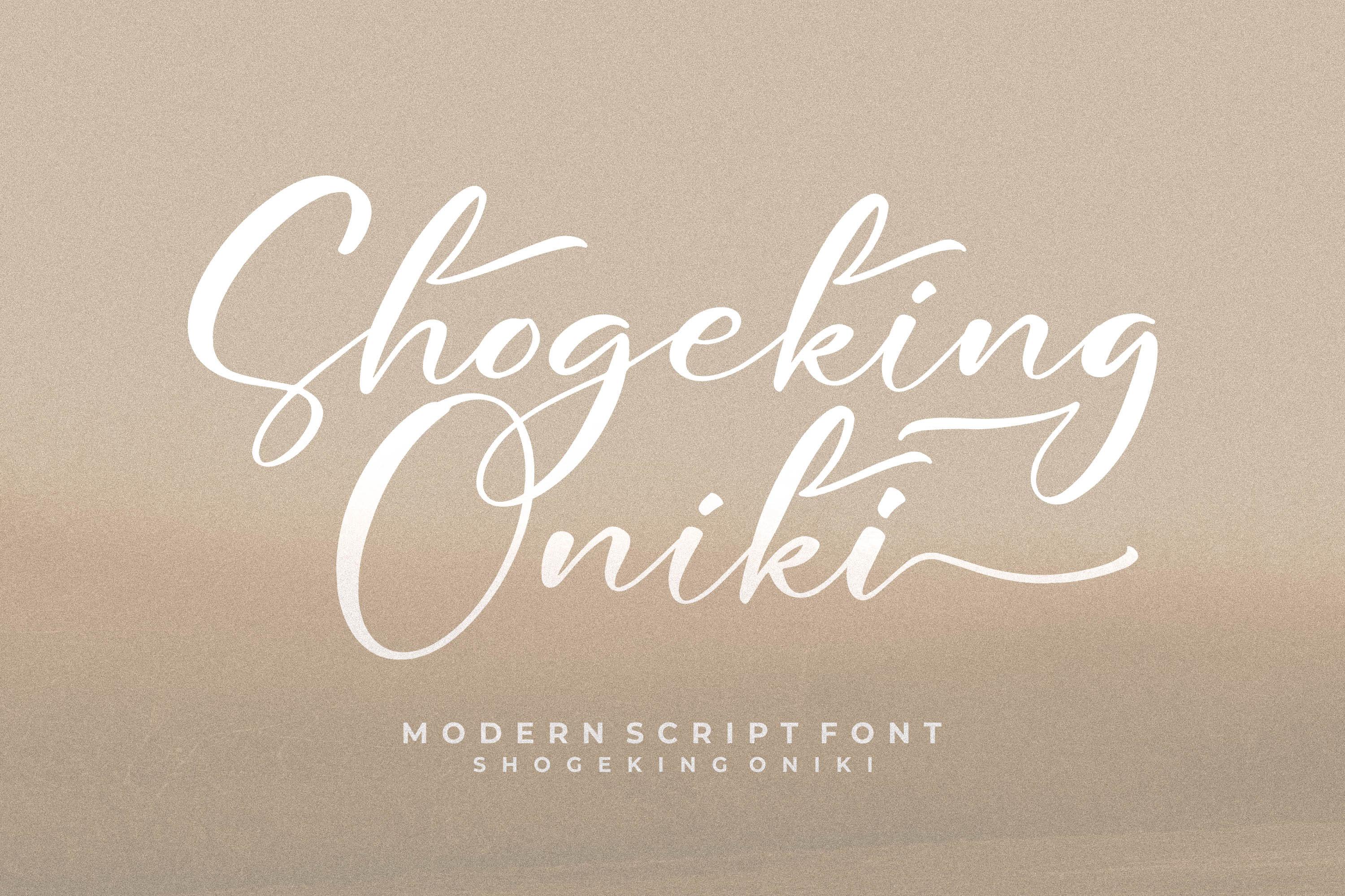 Shogeking Oniki Font