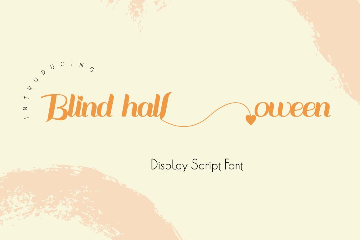Blind Halloween Font