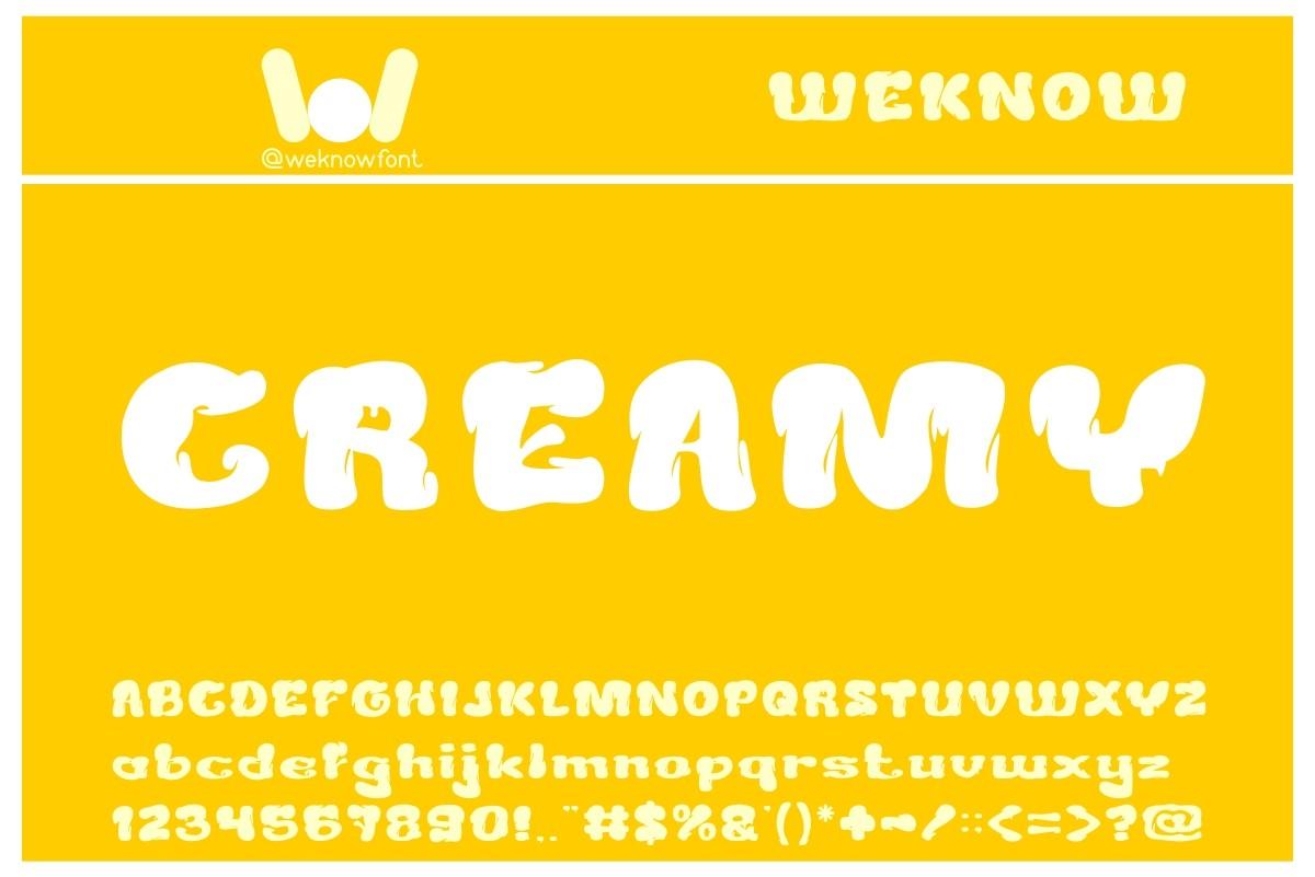 Creamy Font