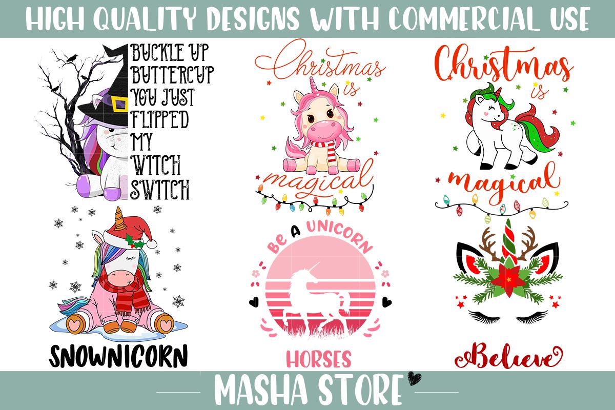 Unicorn Sublimation Bundle 6 Images