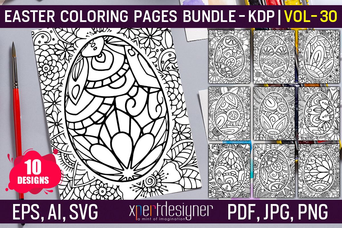 Easter Coloring Book Pages: Vol - 30