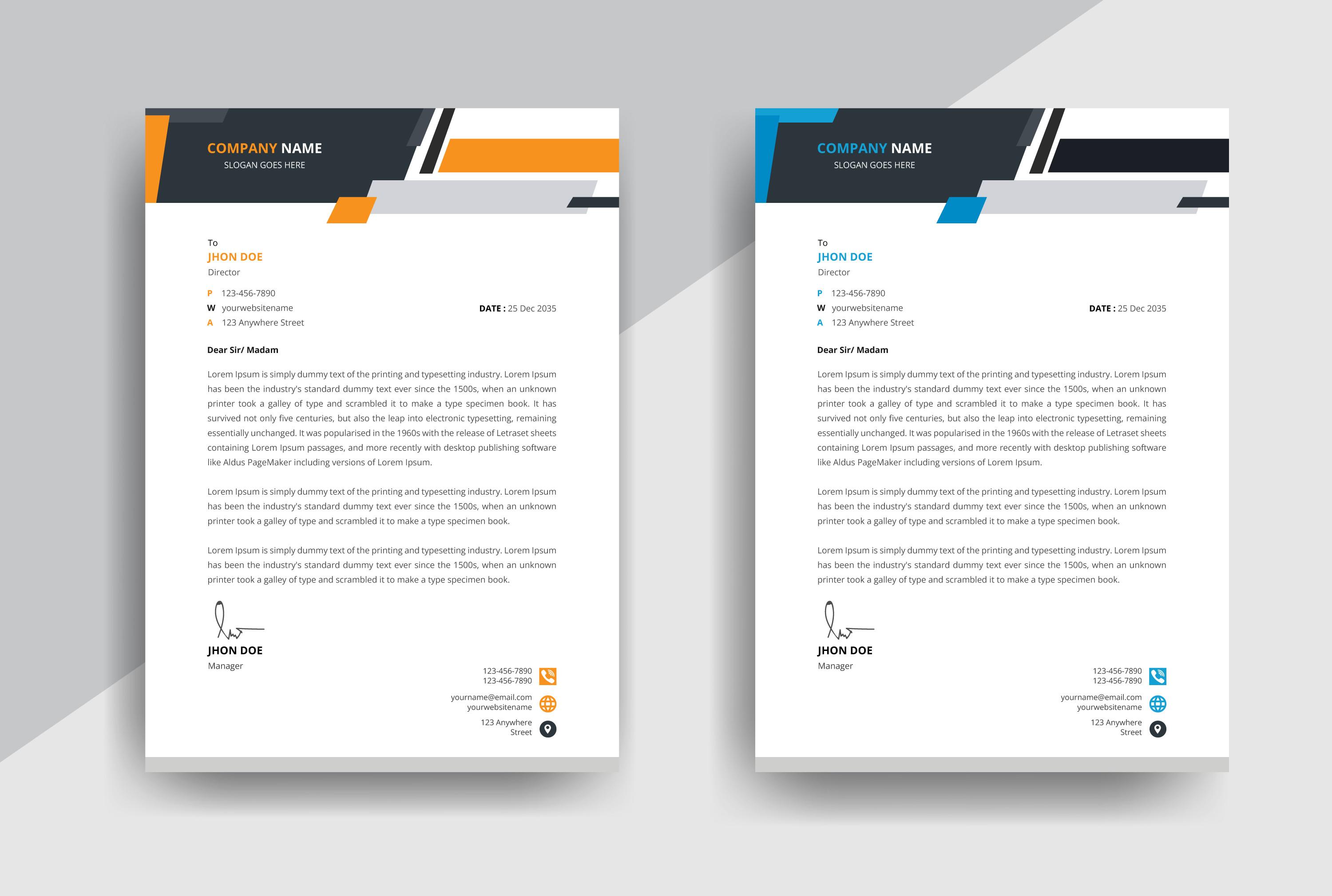 Professional Letterhead