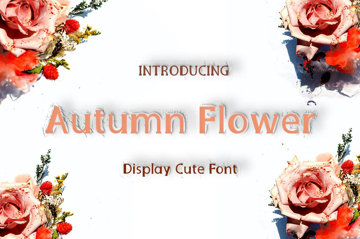 Autumn Flower Font