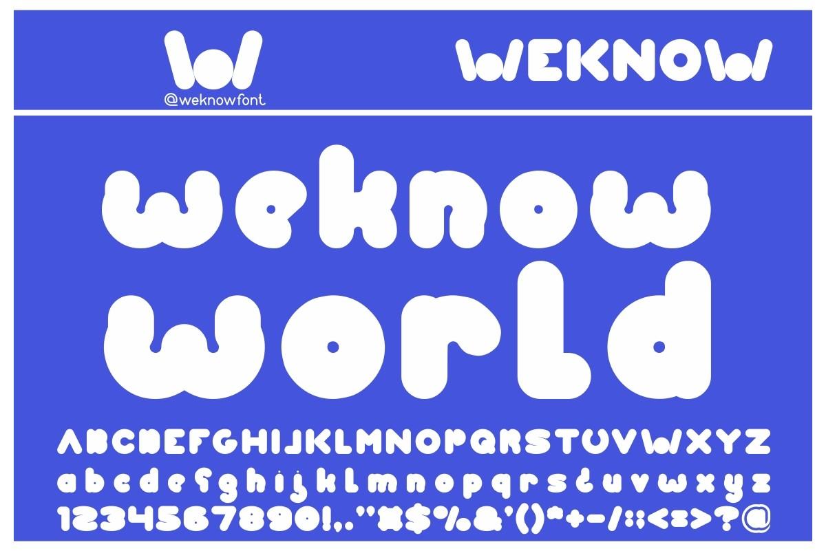 Weknow World Font
