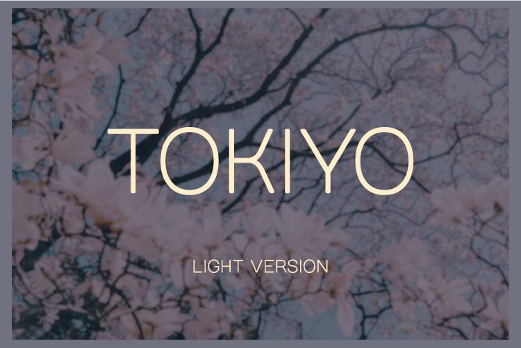 Tokiyo Light Font