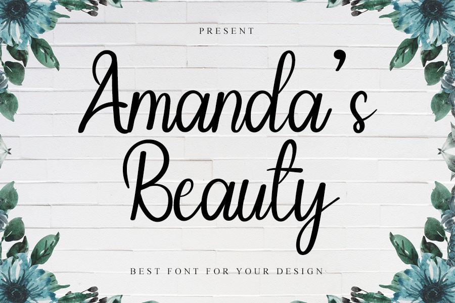 Amanda's Beauty Font