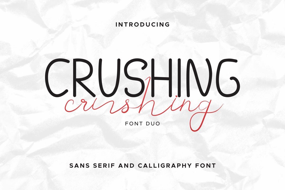 Crushing Duo Font
