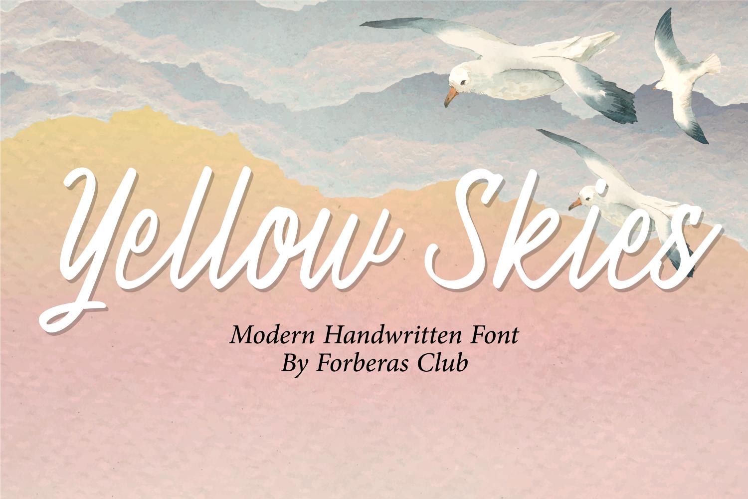 Yellow Skies Font