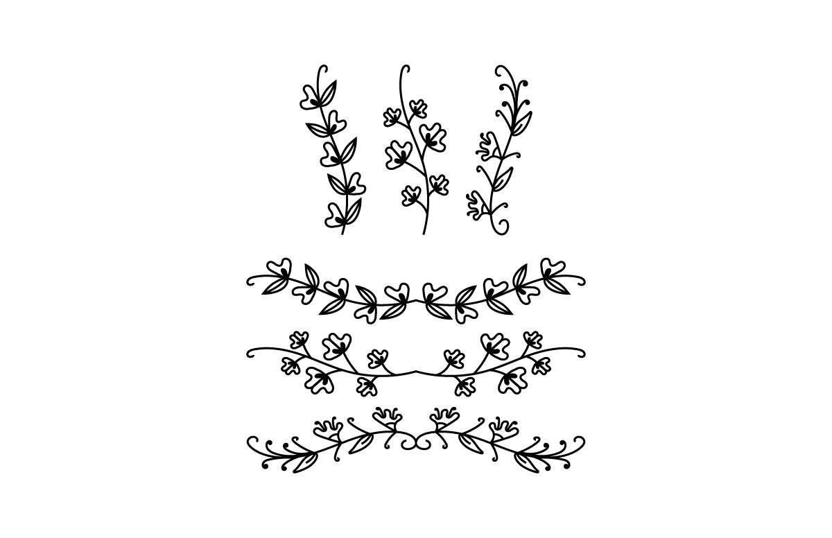 Flower & Text Divider Bundle
