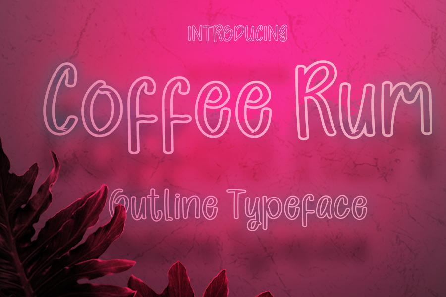 Coffee Rum Font