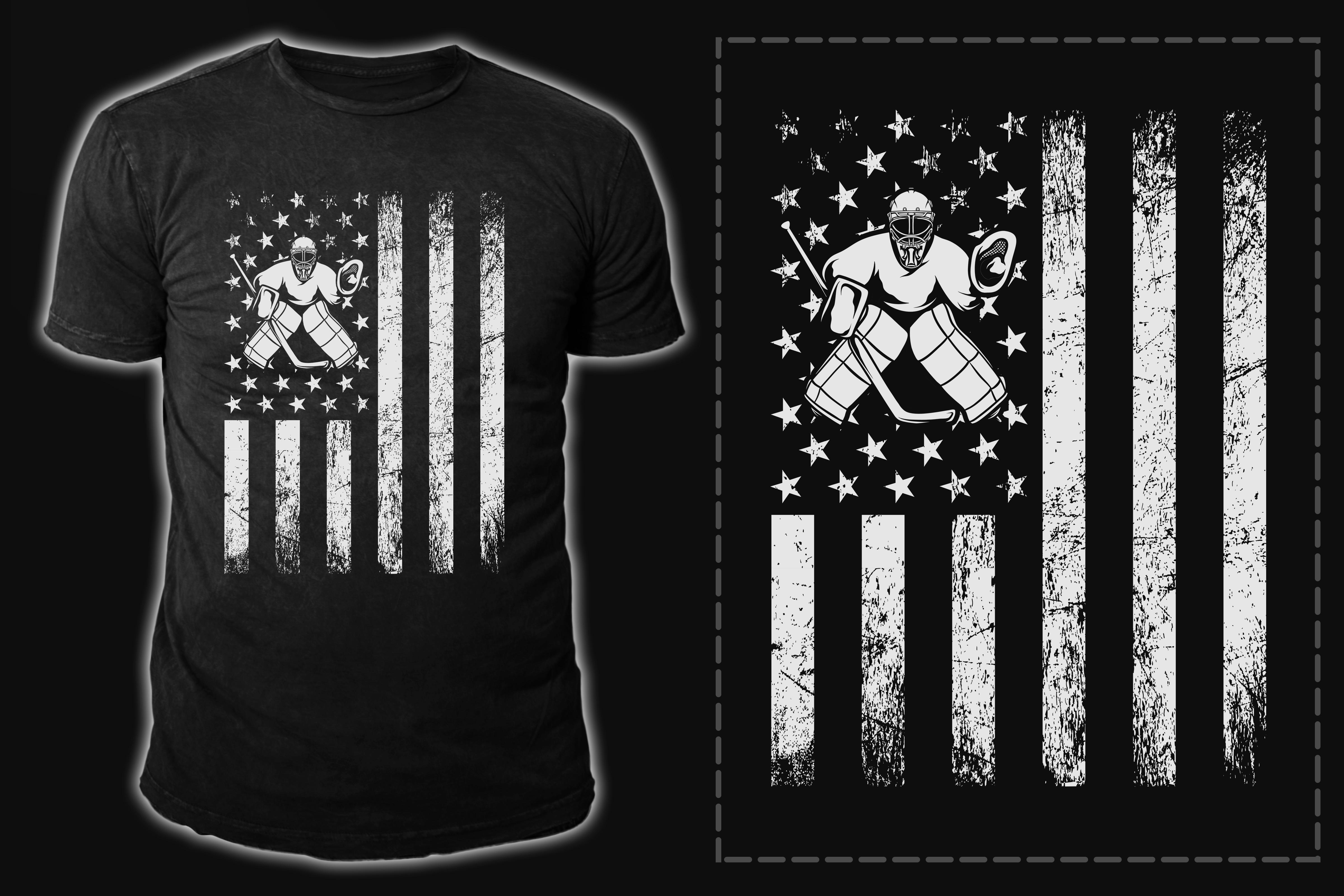 Ice Hockey T-shirt Design Vector Graphic