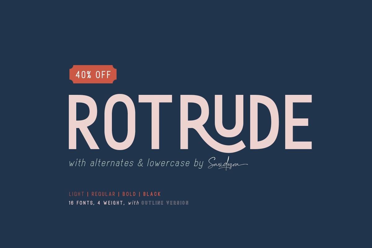 Rotrude Family Font