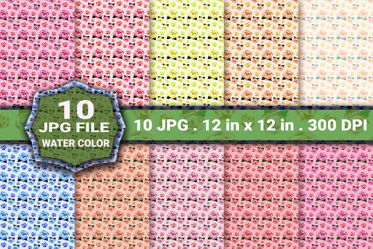 Watercolor Flower Seamless Pattern