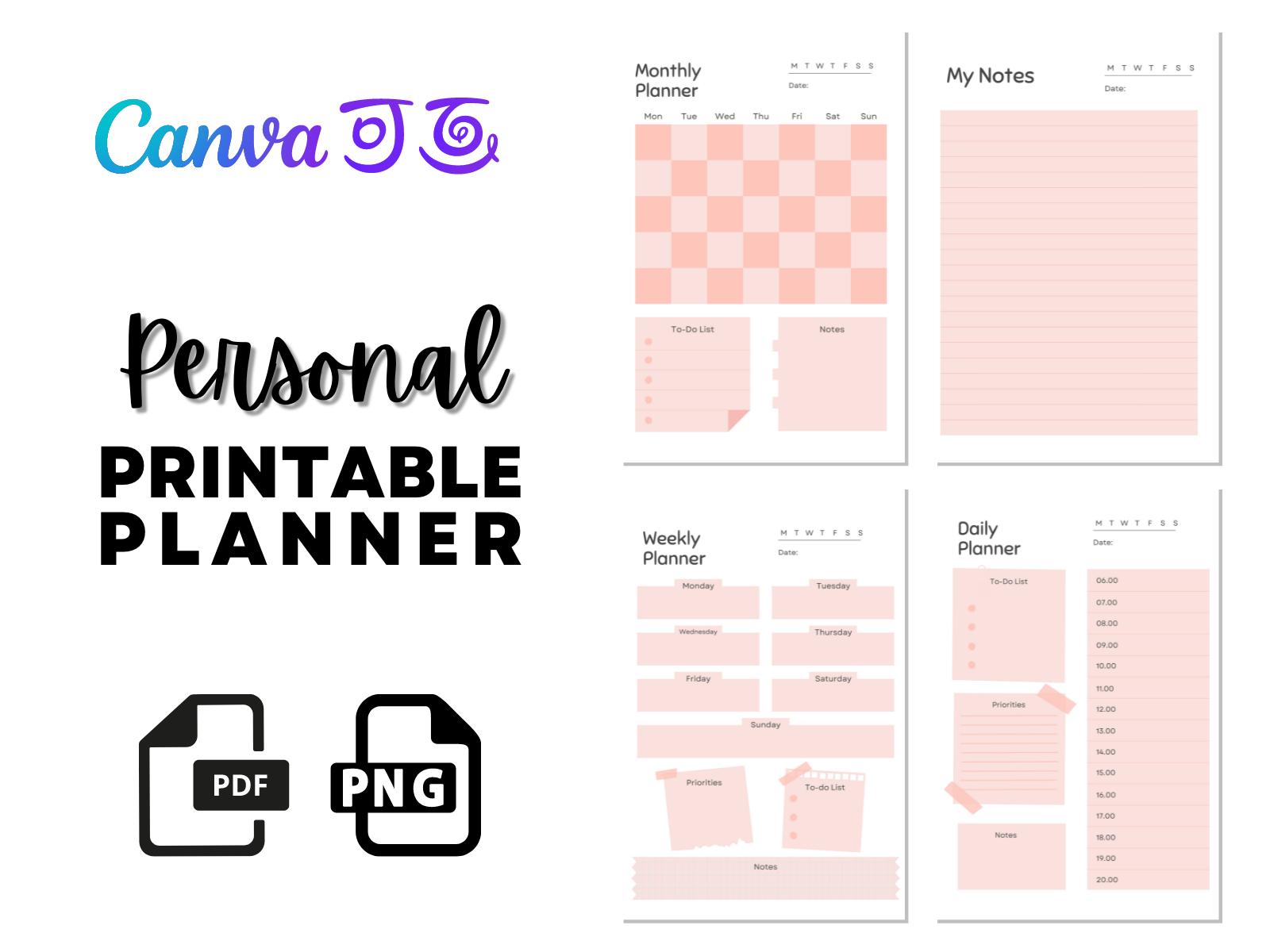 Beige Personal Planner