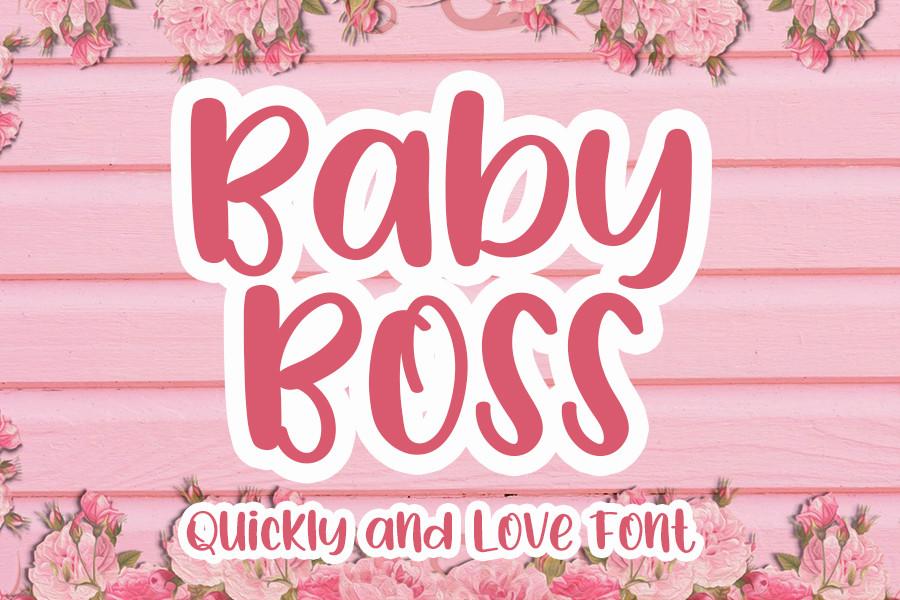 Baby Boss Font