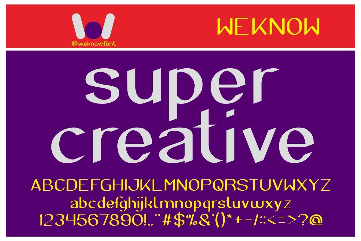 Super Creative Font
