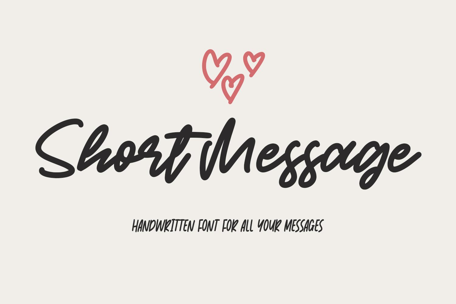 Short Message Font