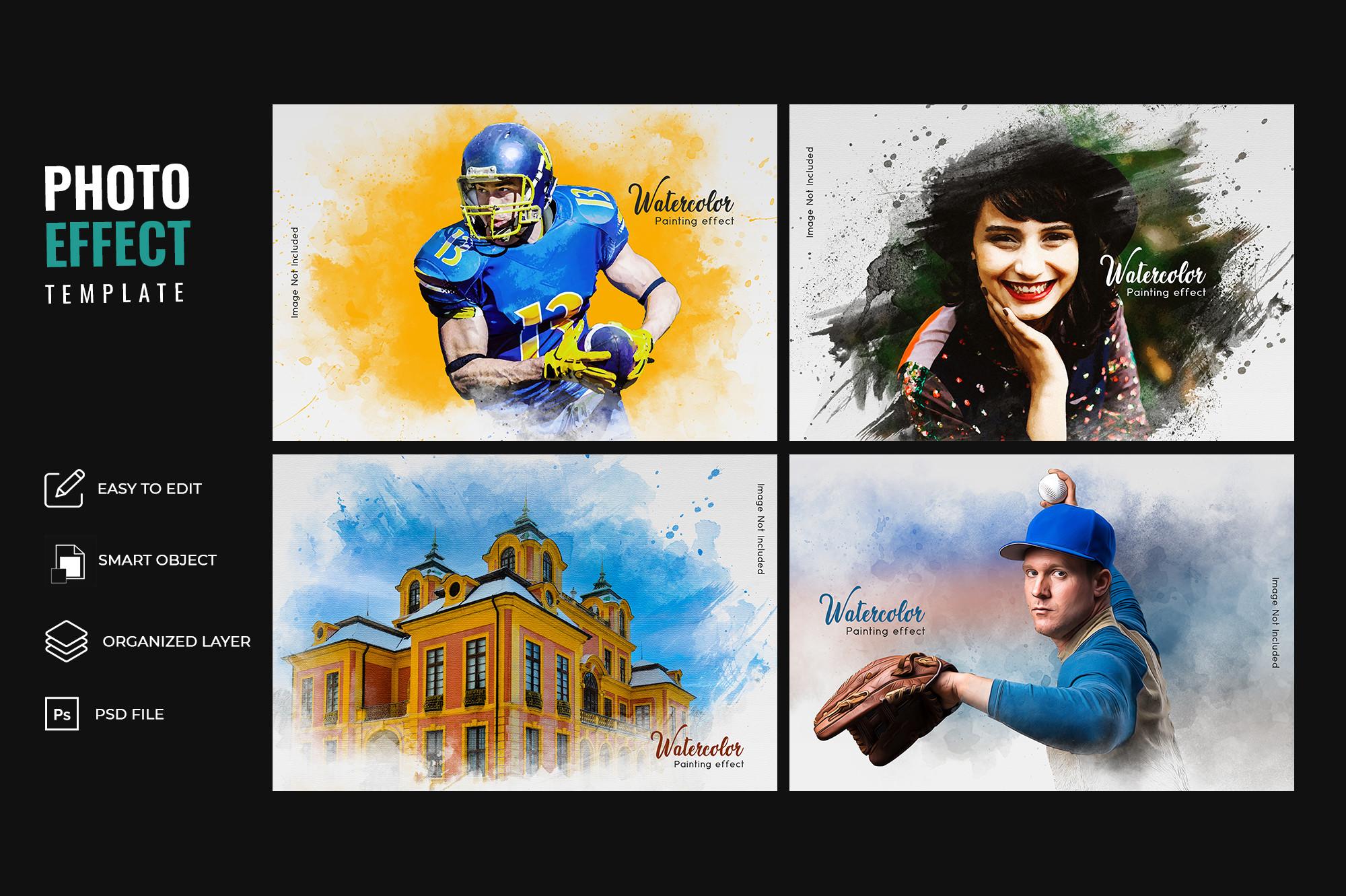 Watercolor Painting Photo Effect