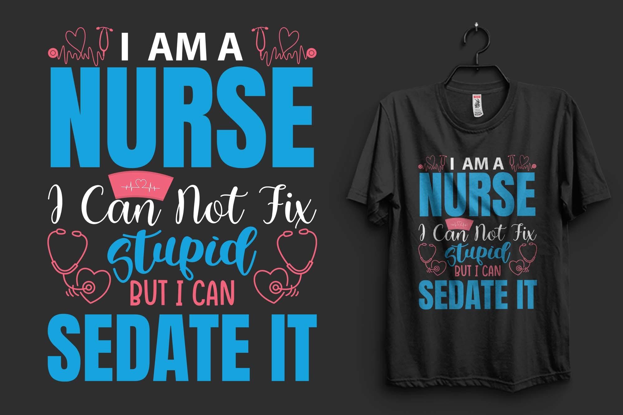Nurse Typography T-shirt Design