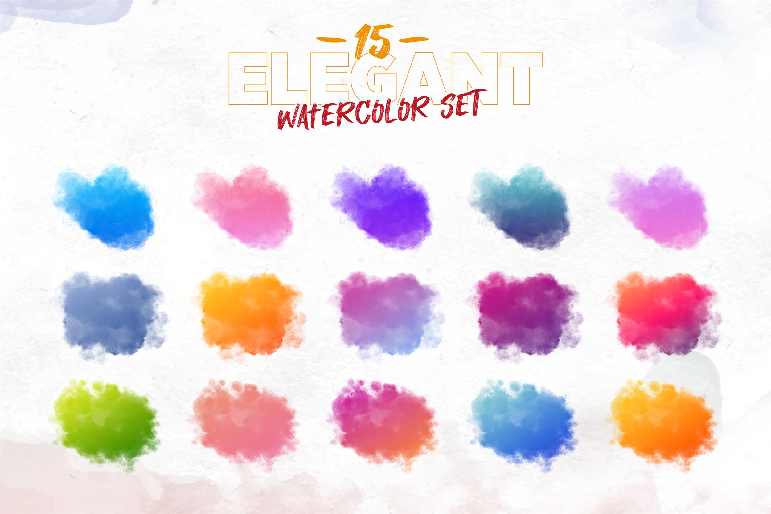 COLORFUL WATERCOLOR SET