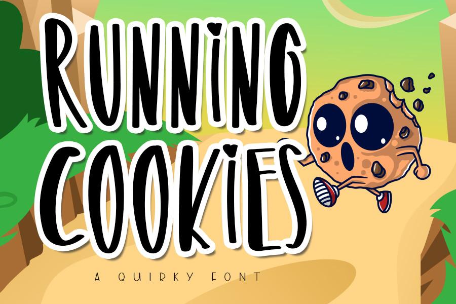 Running Cookies Font