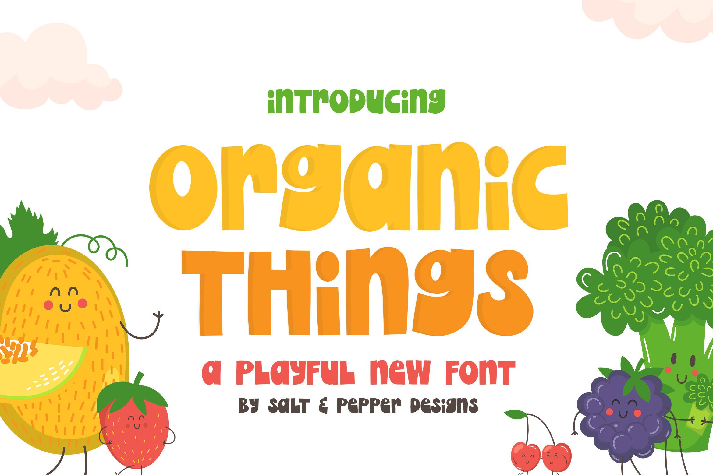 Organic Things Font