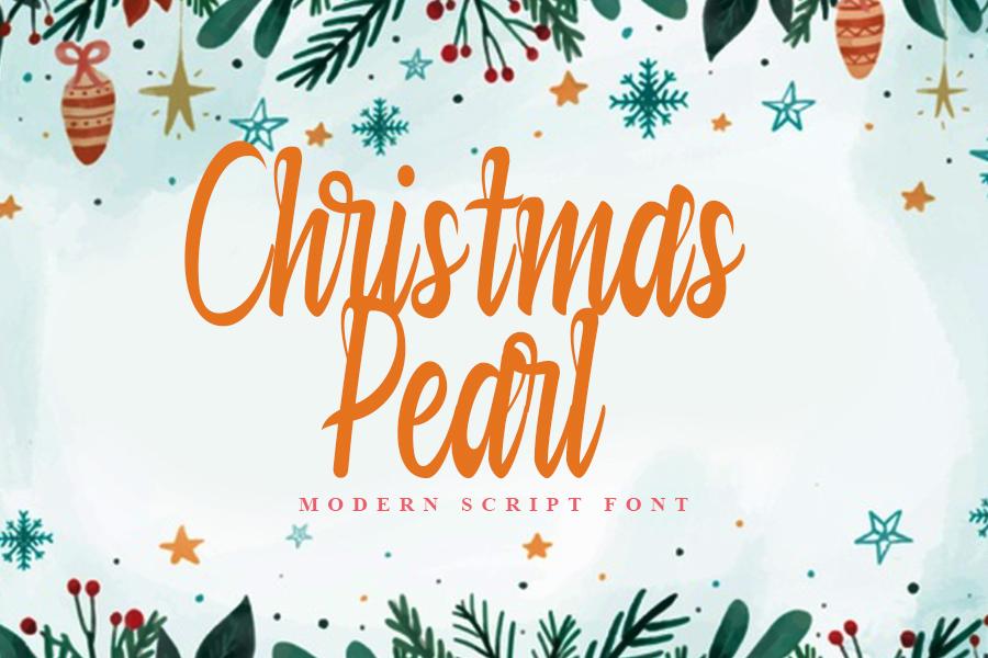 Christmas Pearl Font