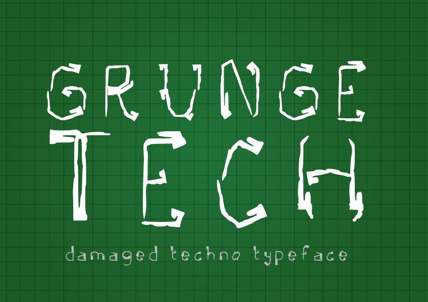 Grunge Tech Font