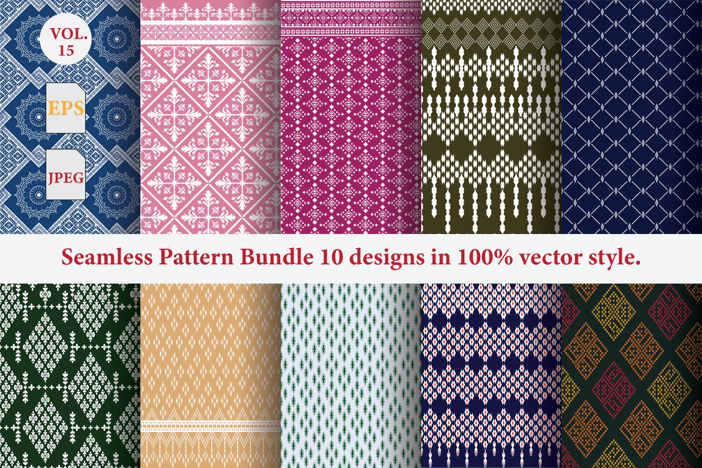 Pattern Ethnic Bundle Vector Vol.15