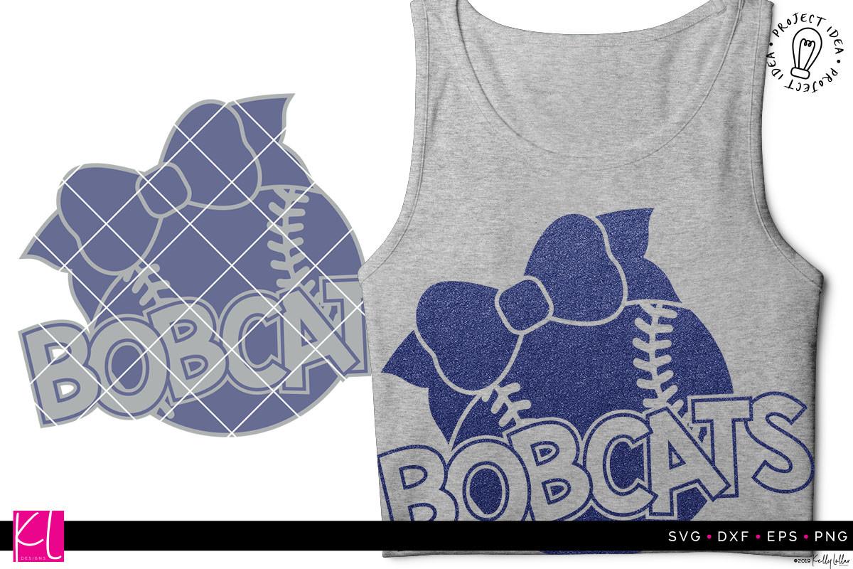 Bobcats Baseball Softball with Bow