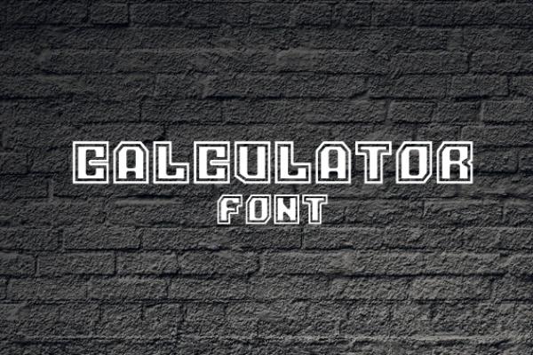 Calculator Font