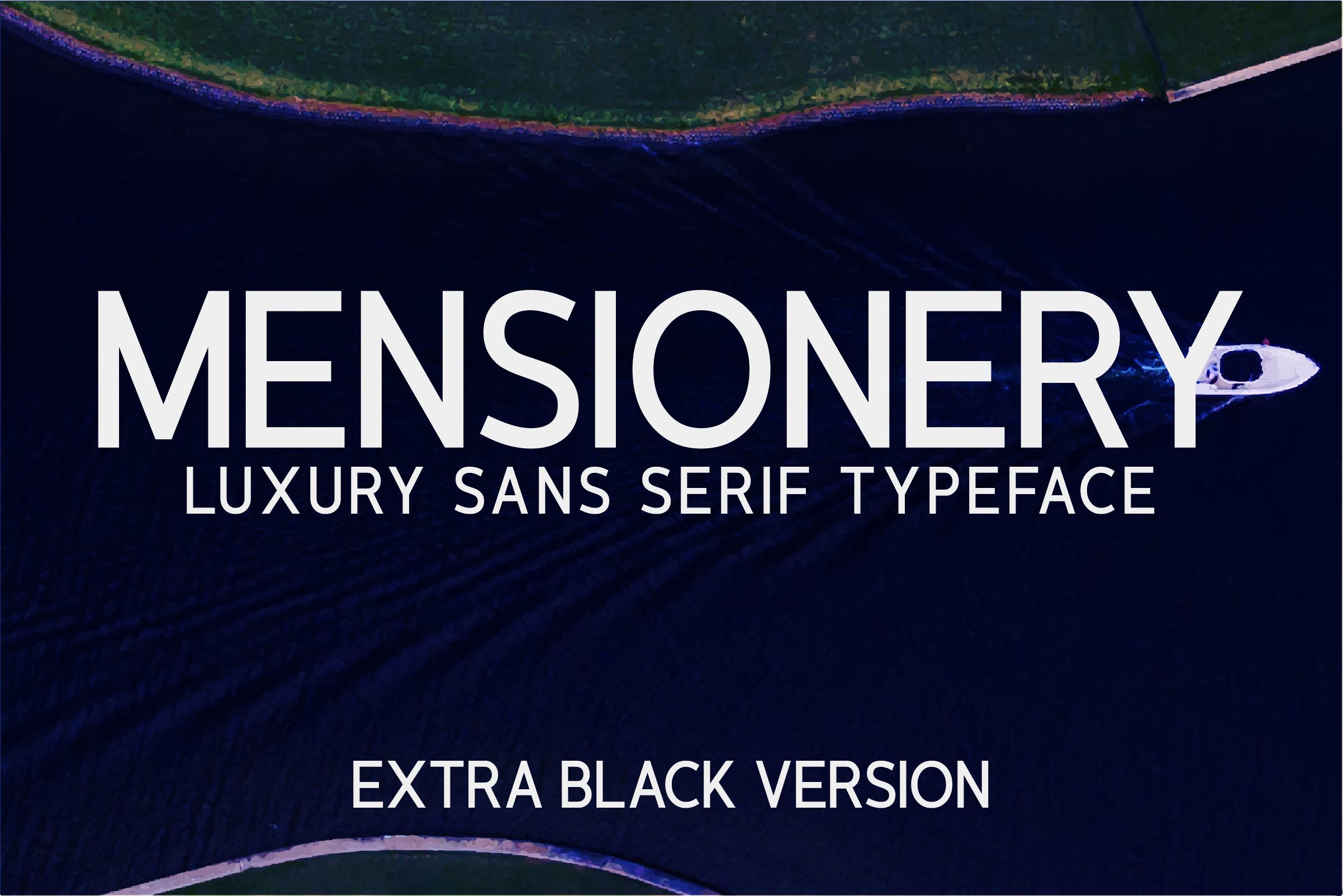 Mensionery Extra Black Font