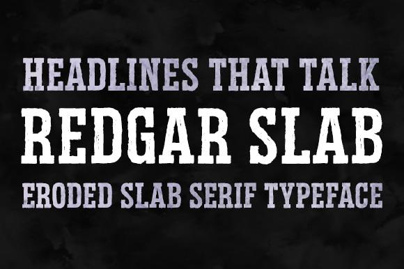 Redgar Slab Font