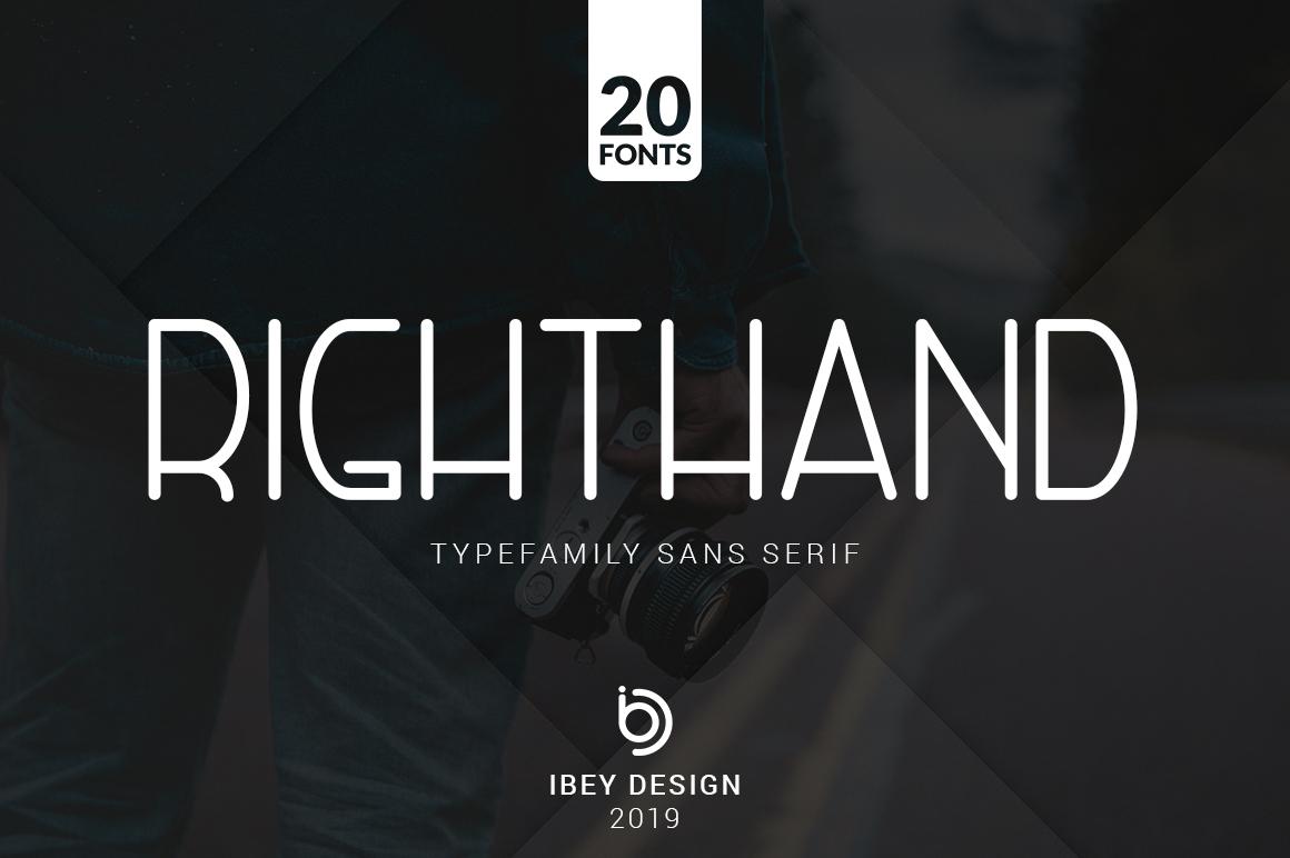 Righthand Family Font
