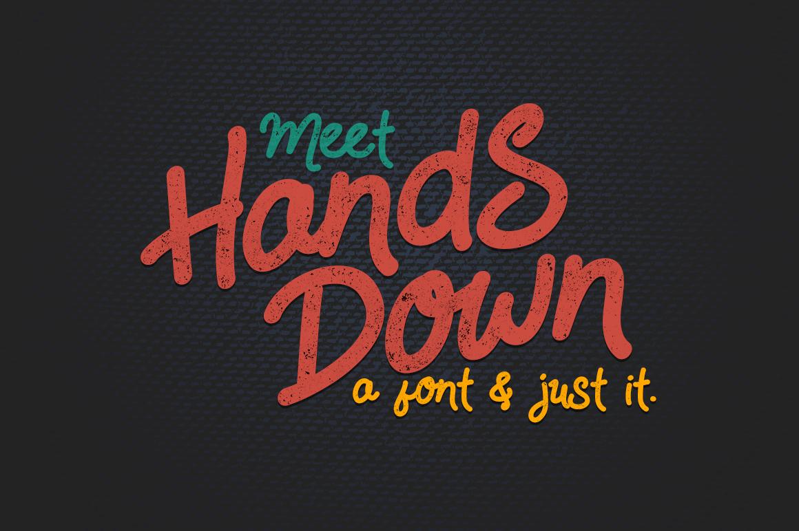 Hands Down Font