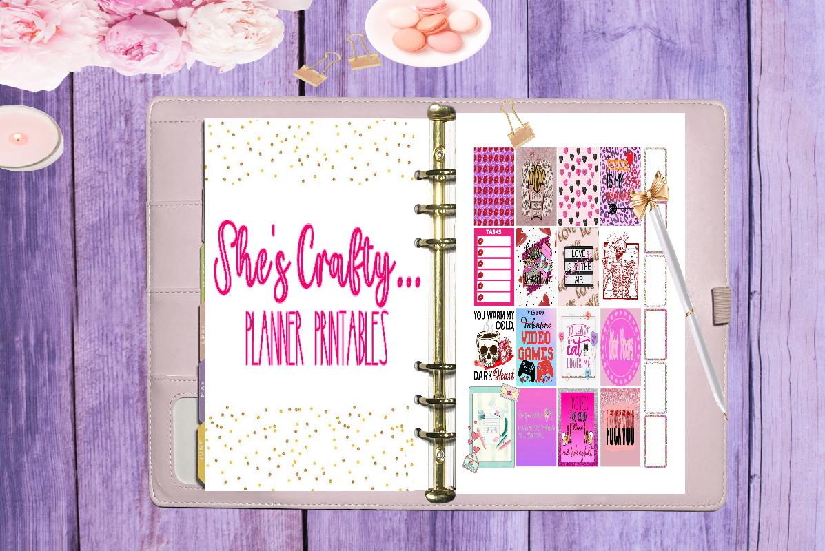 Valentine's Day Planner Stickers
