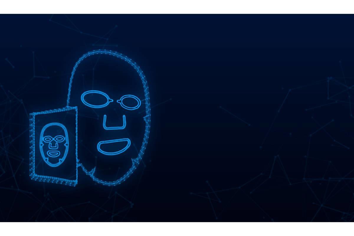 Facial Mask Flat Icon. Medicine, Cosmeto